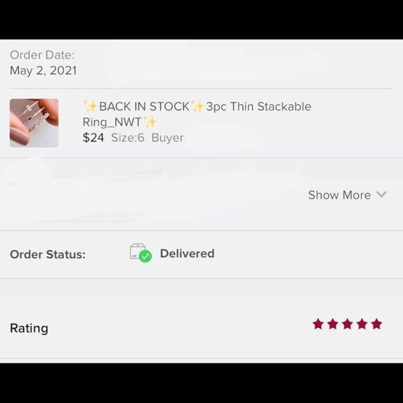 💫✨3pc BoHo Elegant Rosegold Crystal Stackable Ring Set 💫✨ - Picture 7 of 11